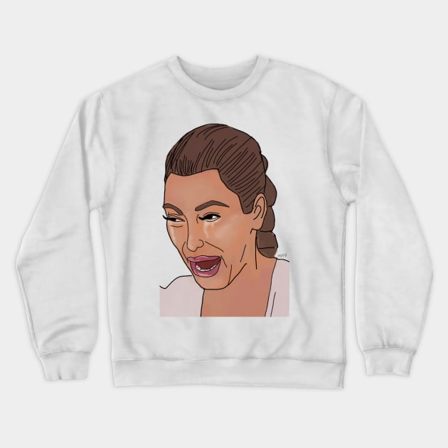 Crying Kim Crewneck Sweatshirt by mailshansen